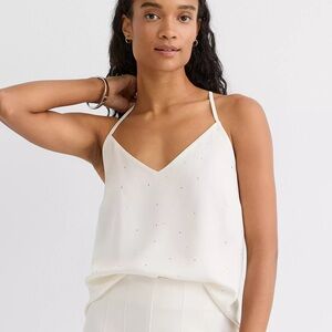 LOFT Cream Petite Shirt